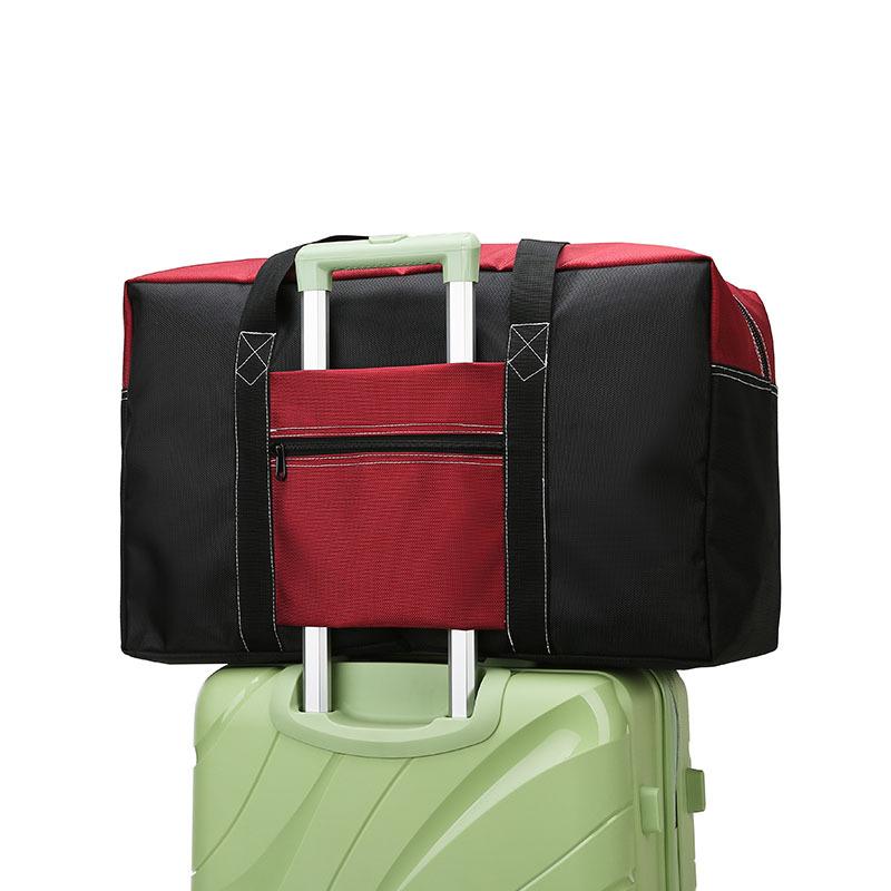 Большая вместительная дорожная сумка для багажа контрастного цвета из ткани Оксфорд, дорожная сумка для хранения на коротких дистанциях