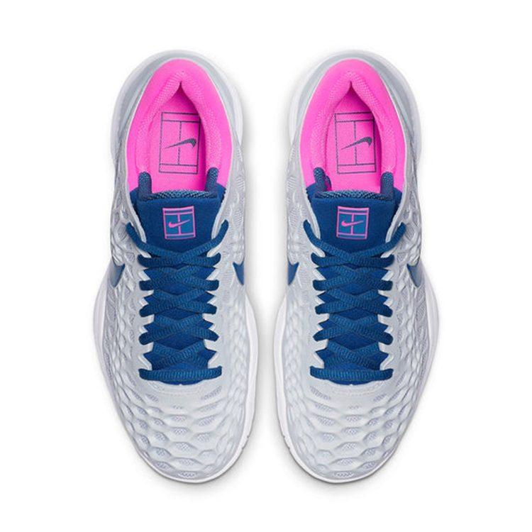 Nike Теннисные кроссовки Zoom Cage 3 HC Low top Женские Серый Синий Розовый 918199-446