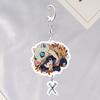 Keyring Japanese Anime Design Decorative Acrylic Demon Slayer Key Chain for Key