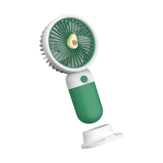 Mini Fan Multifunctional Summer Cartoon Fruit Cool Rechargeable Handheld Mini Fan Phone Rack