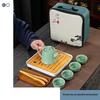 Portable Ceramic Tea Set with 1 Pot and 4 Cups
