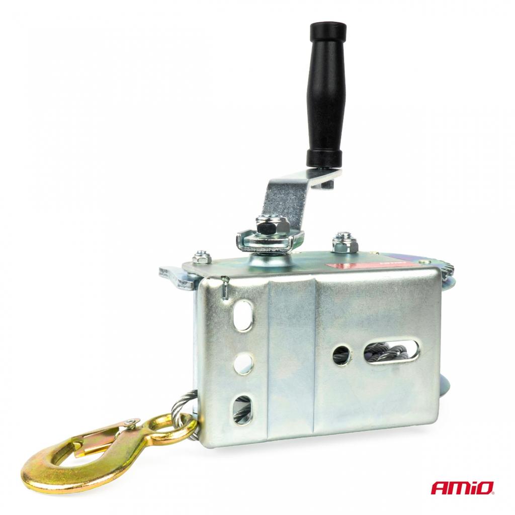 Winch Manual Crank Rope Winch 450Kg Amio-03282