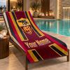 Custom Name AS Roma Beach Towel Personalized Text Soft Towel Swimming Travel Bath Gift