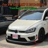 RevoZport Style Front Bumper Side Splitters for VW Golf Mk7 R (Not For R-Line) 2012-2016 Front Bumper Side Canard Spoiler Wings