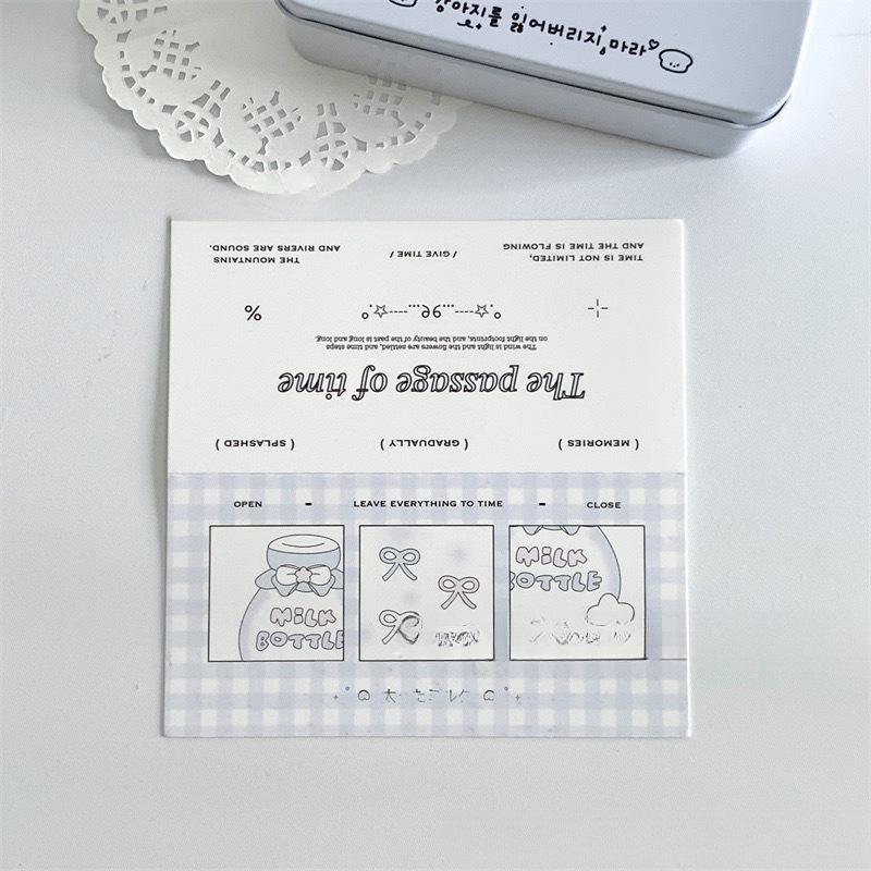 10Pcs 13cm Candy Color Folding Card Head Kawaii Girl Kpop Idol 3-inch Photo Card DIY Packing Bag Decorative Card Top