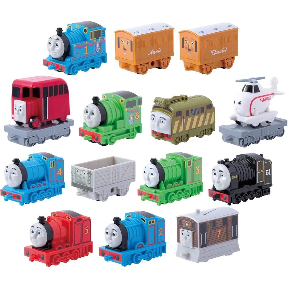 Игрушечный набор поездов Maruka Thomas & Friends DX для детей от 3 лет с соединяющимися вагонами