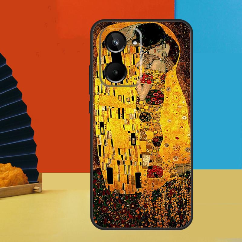 Чехол Gustav Klimt Kiss Art для Realme 15 Pro 10 11 12 13 14 Pro Plus GT6 GT7 C51 C53 C55 C61 C63 C65 C67 C71 C75