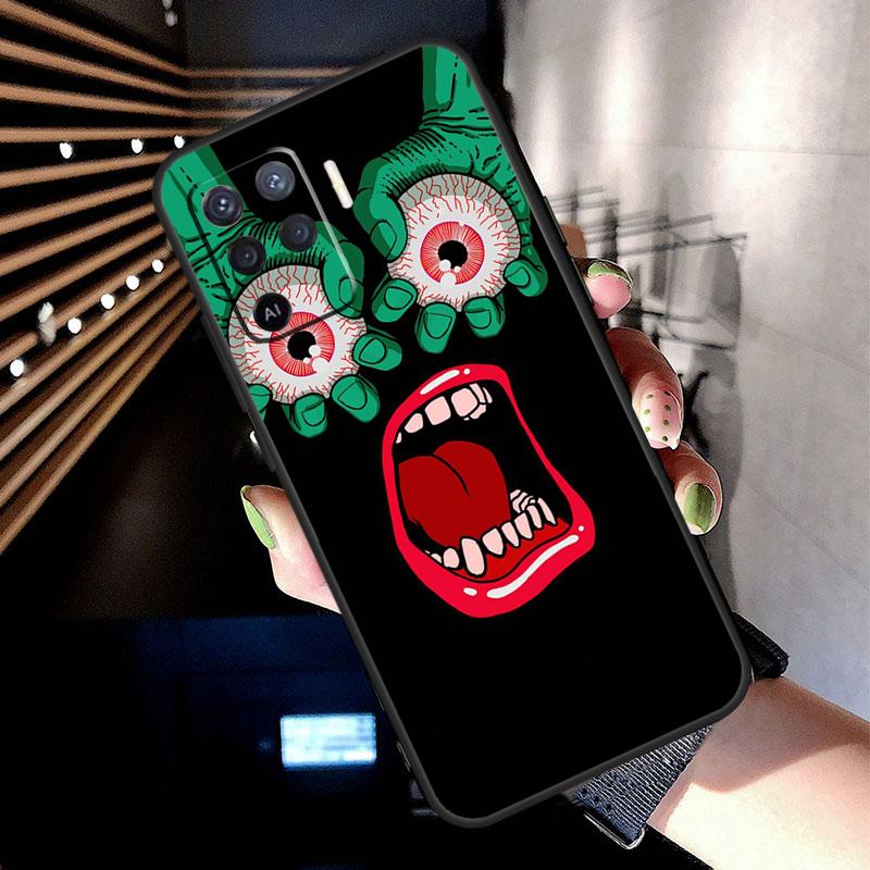 Чехол-рукавица 'Глаз Монстра' для Oppo A5 Pro A15 A17 A57 A77 A18 A38 A58 A78 A98 A94 A74 A54 A16 A76 A96 A40 A60 A80