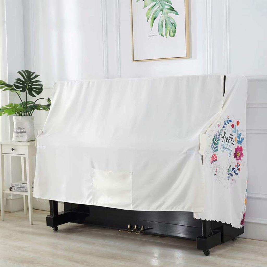 HIMENO Full Piano Dust Cover, Nordic Fish Design