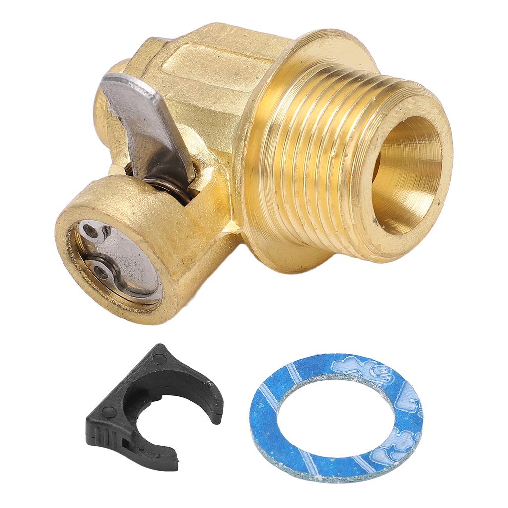 F105S Engine Oil Drain Valve with LC?10 Lever Clip M20?1.5 Brass One Touch Operation for Cars Light
