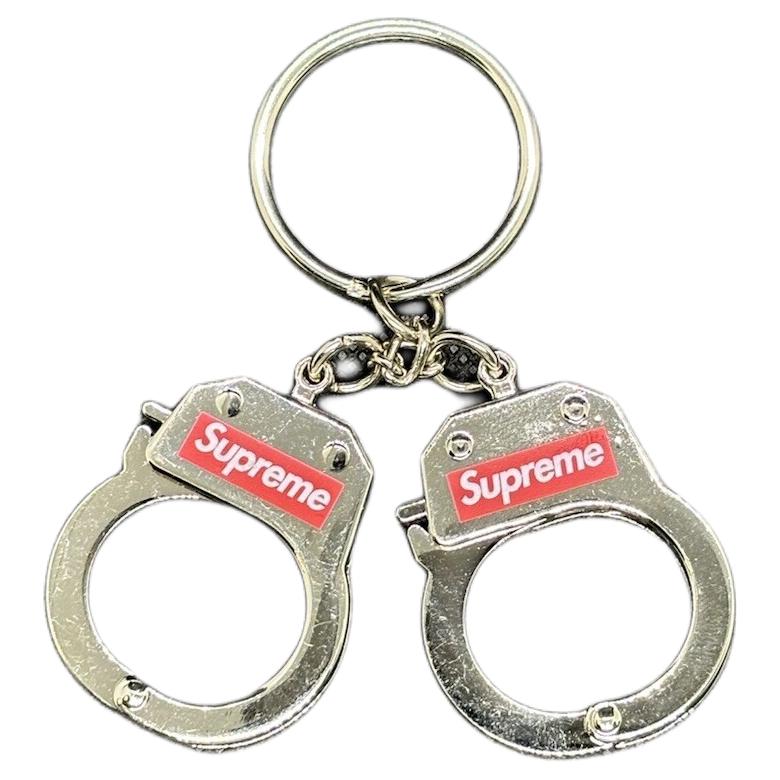 Men's Supreme Keychains Unisex Silver