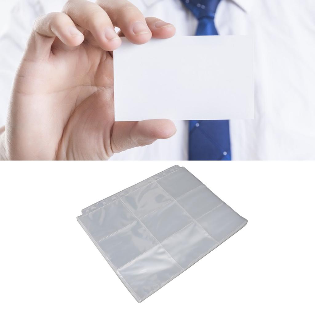 40 шт. конверты для торговых карточек, двухсторонние конверты для карточек, листы для переплета, прозрачная пластиковая страница для карточек