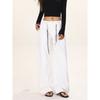 Shiyiyue Lazy Style Double Drawstring Design Loose Long Pants for Women, Autumn High-Waisted Casual Slimming Hip-Covering Wide-Leg Pants