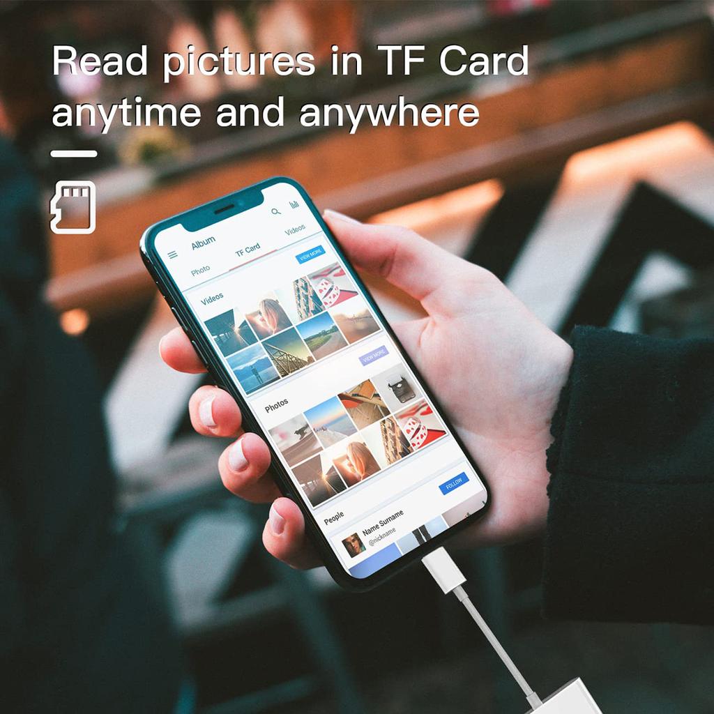 4 In 1 USB OTG Card Reader Compatible SD/TF Card Camera Memory For iPhone Samsung  Xiaomi Fast Charging Ios Type C Port