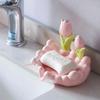 Creative Floral Soap Box Draining Non-slip Soap Dish Bathroom Accessories Lovely Soap Holder For Home Bath
