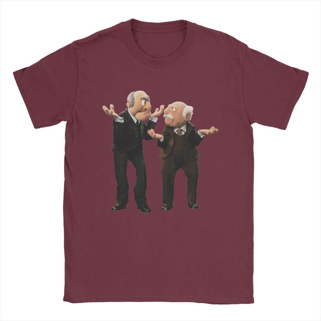 Мужские футболки Statler And Waldorf Потрясающая футболка с коротким рукавом и круглым вырезом Из чистого хлопка Одежда для вечеринок