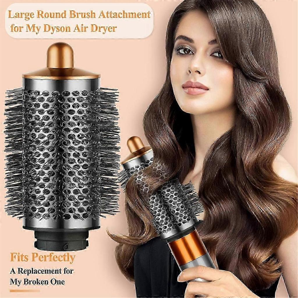 Large Round Hair Brush for Dyson Airwrap Volumizing Attachment Oval Brush Fluffy Styling Tool
