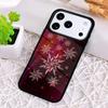 Зимние Снежинки Красный Ударопрочный Чехол для Телефона для iPhone 17 Air 16e 15 11 12 14 13 Pro Max Чехол Coque