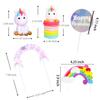 Unicorn Birthday Cake Decorating Cards Rainbow Party Unicorn Cake Decorating Set