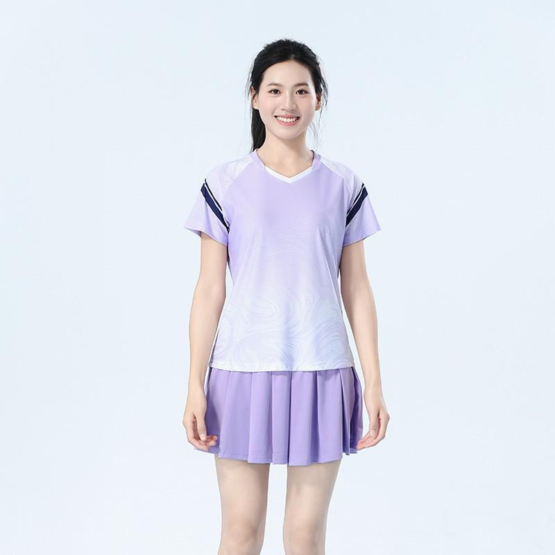 High-quality quick-drying and breathable badminton jersey, the same for men and women, summer sports short-sleeved suit, new printing