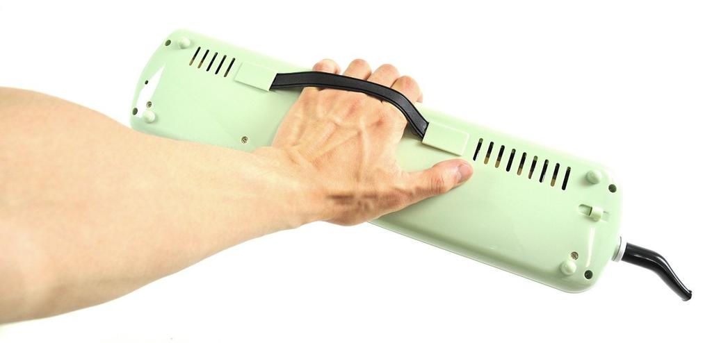 KC Kyoritz Melody Piano Keyboard Harmonica 32 Keys Light Green Name Label P3001-32K/UGR (Do-Re-Mi Labels, Cloth, Included)