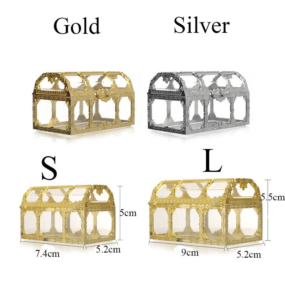 Cute Souvenir Trinket Organizer Crystal Gem Treasure Chest Jewelry Storage Pirate Candy Box