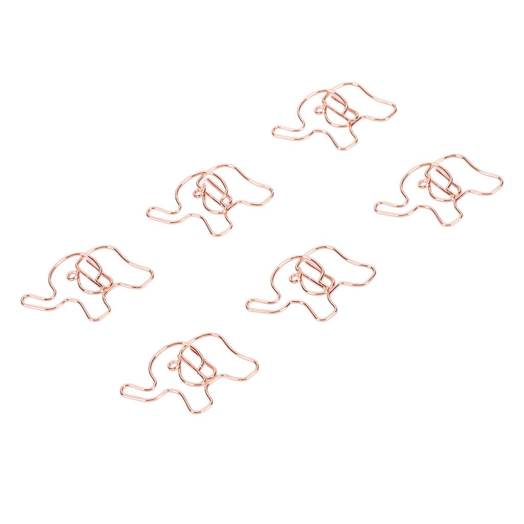 100 шт. скрепок для бумаги, предотвращающих скольжение, милые декоративные металлические закладки в форме животных, скрепки для офиса S