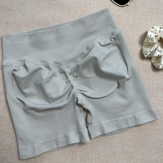 Шорты для йоги Slim Fit Высокая эластичность Контроль живота Бесшовные Анти-воздействие Подтянутые ягодицы Высокая талия Беговые спортивные шорты для бега