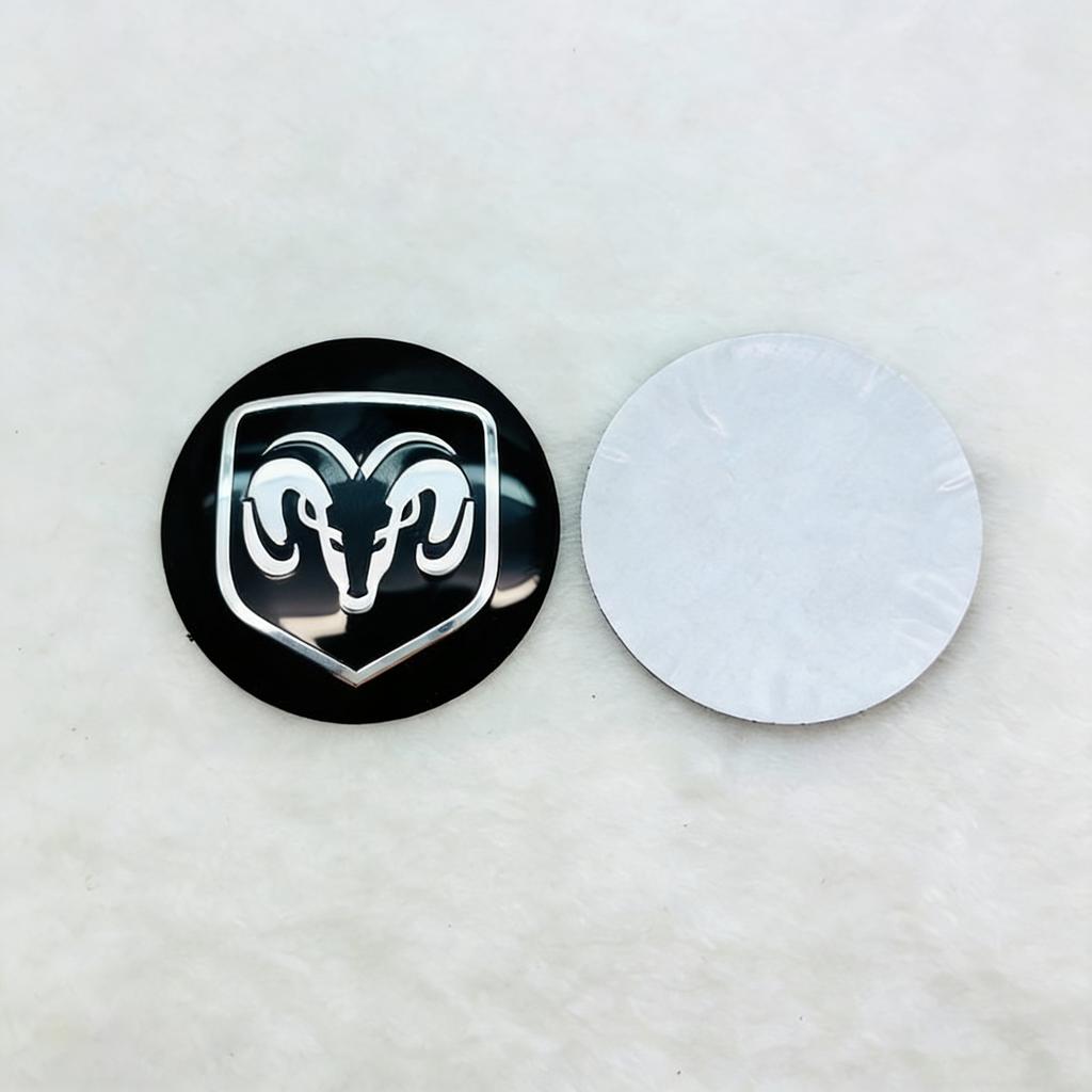 Car Wheel Center Hub Cap Emblem Sticker Accessories For Dodge Durango Caliber Journey Dakota Charger Ram 1500 Avenger Challenger VV1