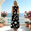Sleeveless Flowy Maxi Dress Soft & Versatile,Ideal for Beach Vacation & Daily Casual Wear