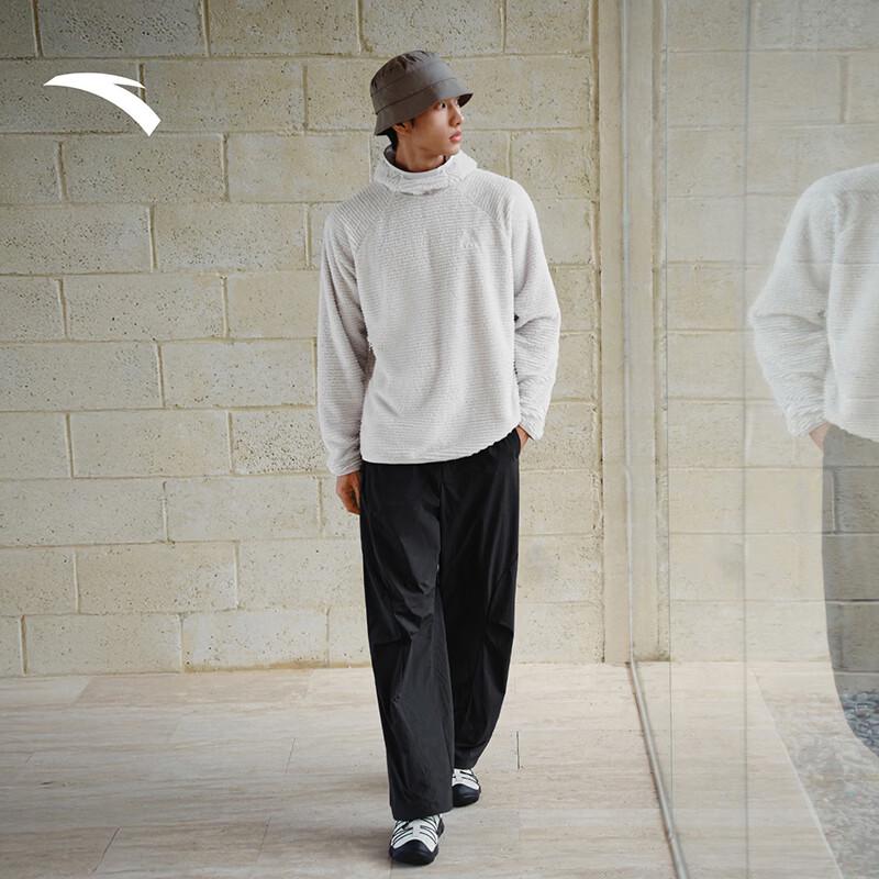 ANTA Fire Shell Tech Fleece Hooded Long Sleeve T-Shirt
