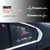 2Pcs Volvo Car Window Body Stickers, Heartbeat Sport Logo Decor Decals for XC40 XC60 XC90 S60 S90 V50 Auto Exterior Accessories