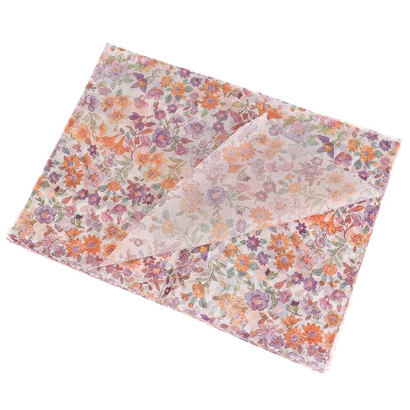 10Pcs Purple Floral Paper Hand-Kneaded Paper Cotton Paper Bouquet Flower Wrapping Paper Flower Wrapping Paper Cake Baking Gift