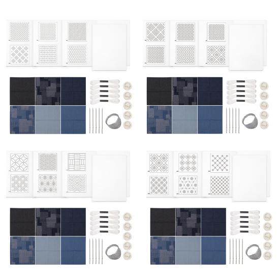 Переводные рисунки для вышивки. Набор трафаретов для перевода рисунков. Набор трафаретов для вышивки «Сашико».