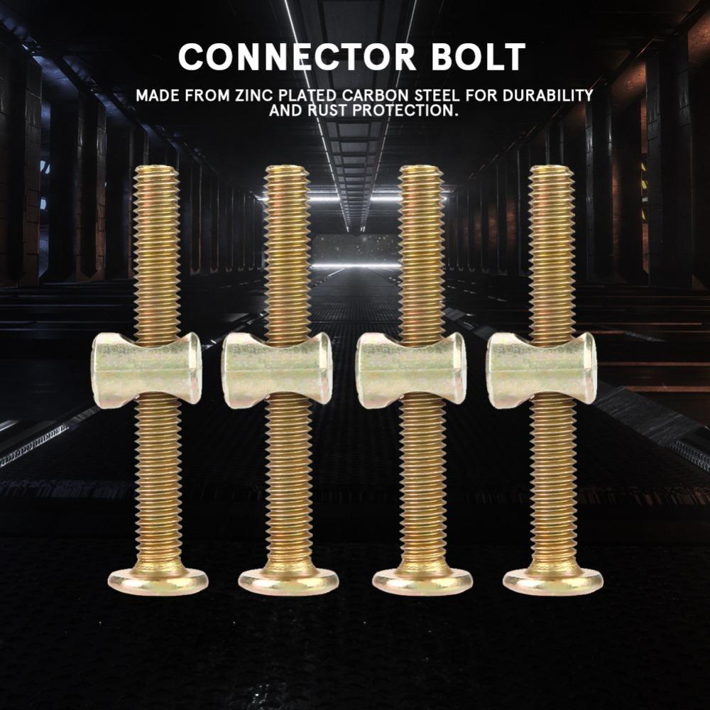 10set Hex Head Barrel Nuts Flat Round Head Furniture Hardware Kit Hex Socket Screws For Chairs