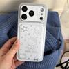 Модный Чехол из Кожи со Звездами Sanrio Hello Kitty Милый Мультяшный Узор для iPhone 17 16 15 14 13 12 11 Pro Max Подарок Девушке