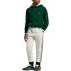 Худи Polo Ralph Lauren для детей однотонное с вышивкой маленькой пони, пуловер с капюшоном и длинными рукавами, детские худи зеленый 323749954-048