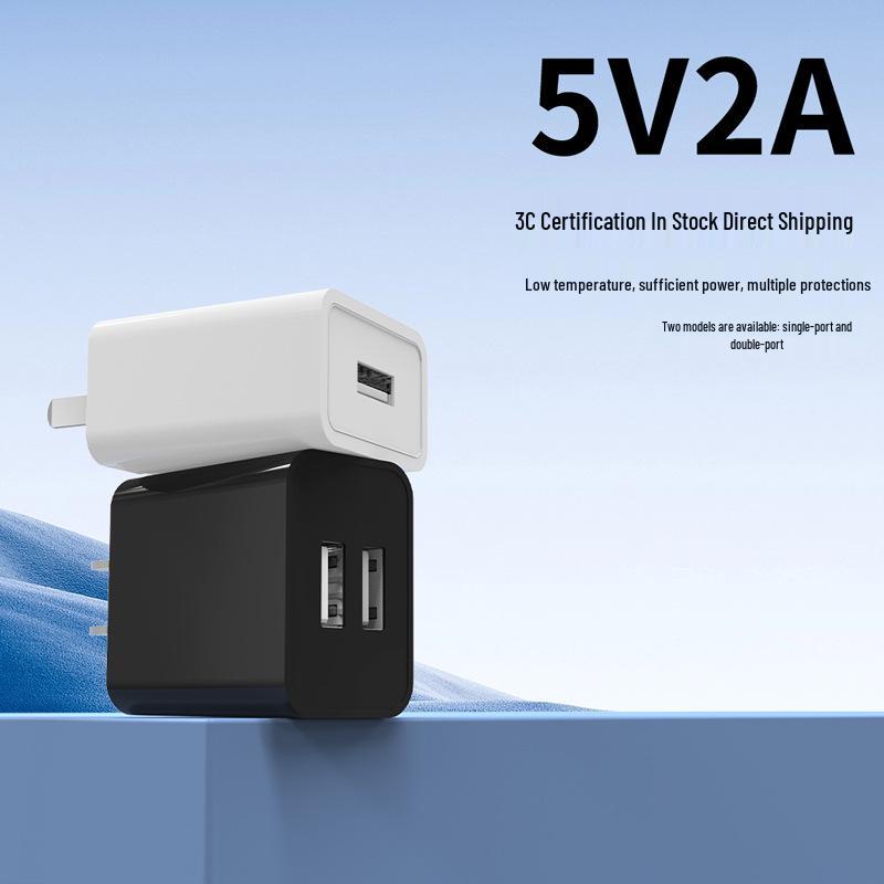 Зарядное устройство для мобильного телефона USB 5V 2A, сертифицировано 3C, штекер стандарта National/EU/US