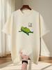 Mens And Womens New Fashionable Letter Design Pattern Printed Casual Short Sleeved Summer Fashionable Comfortable Top