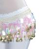 For Thailand/India/Arab Sequins Tassels Waist Chain Dancer Skirt Hip Scarf Belly Dance Belt