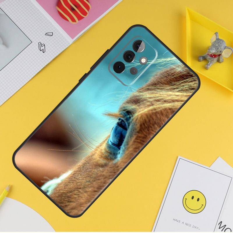 Horse Pony Pattern Cover For Samsung Galaxy A34 A35 A14 A15 A25 A53 A33 A13 A52 A32 A12 A51 A71 A54 A55 Case