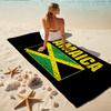 1Pc Jamaican Flag Pride Beach Towel, Quick Dry, Multi-Use for Beach Pool Gym Yoga Home Travel, Christmas, Halloween, Xmas Gift M928289