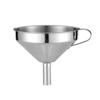 Stainless Steel Funnel Kitchen Oil Liquid Funnel Metal Funnel with Detachable Filter Wide Mouth Funnel for Kitchen Tool