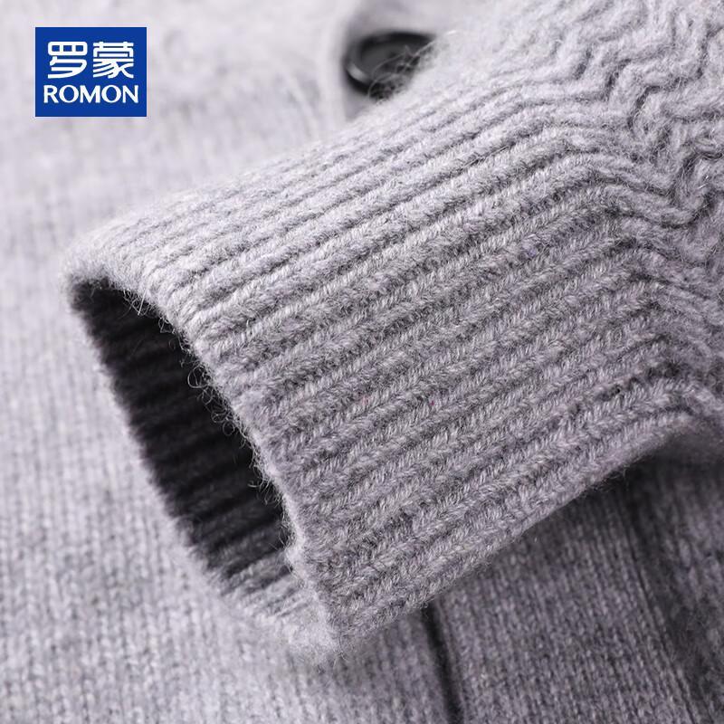 ROMON Мужской кардиган с V-образным вырезом из 100% чистого кашемира