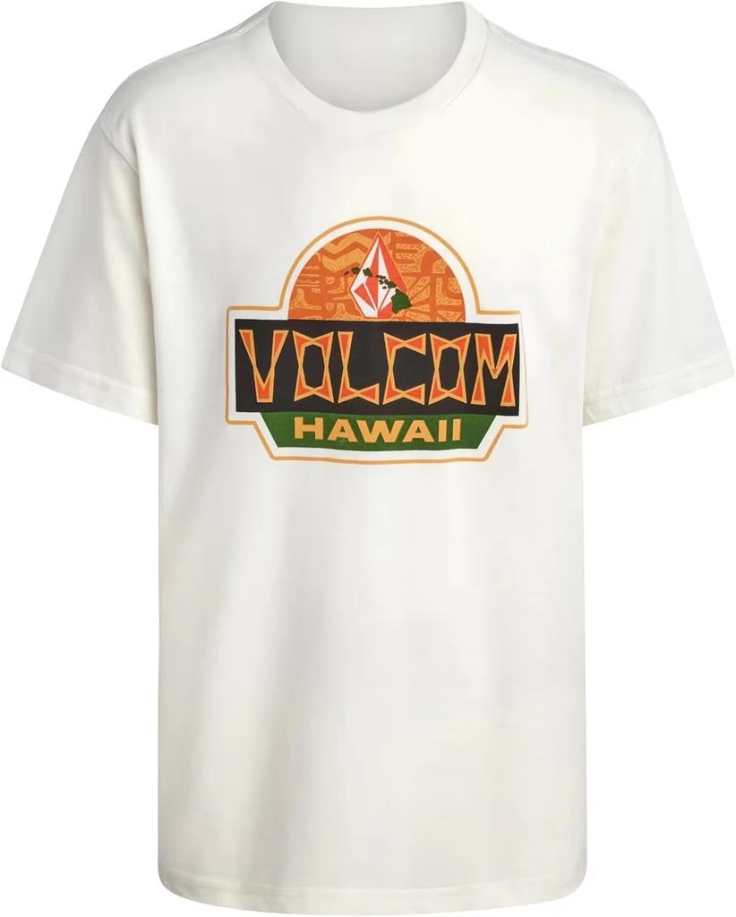 Retro Psychedelic Kaleidoscope Volcom Surfing Sports Trendy Brand Tshirt Cotton Graphic Tee Unisex Unisex Summer Streetwear