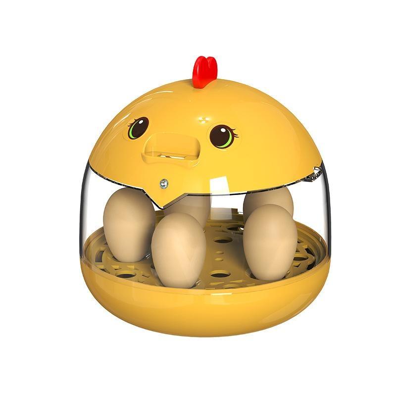 Fully Automatic Mini Egg Incubator User Friendly Clear Cover Constant Temperature Circulating for Newbie Egg Hatching
