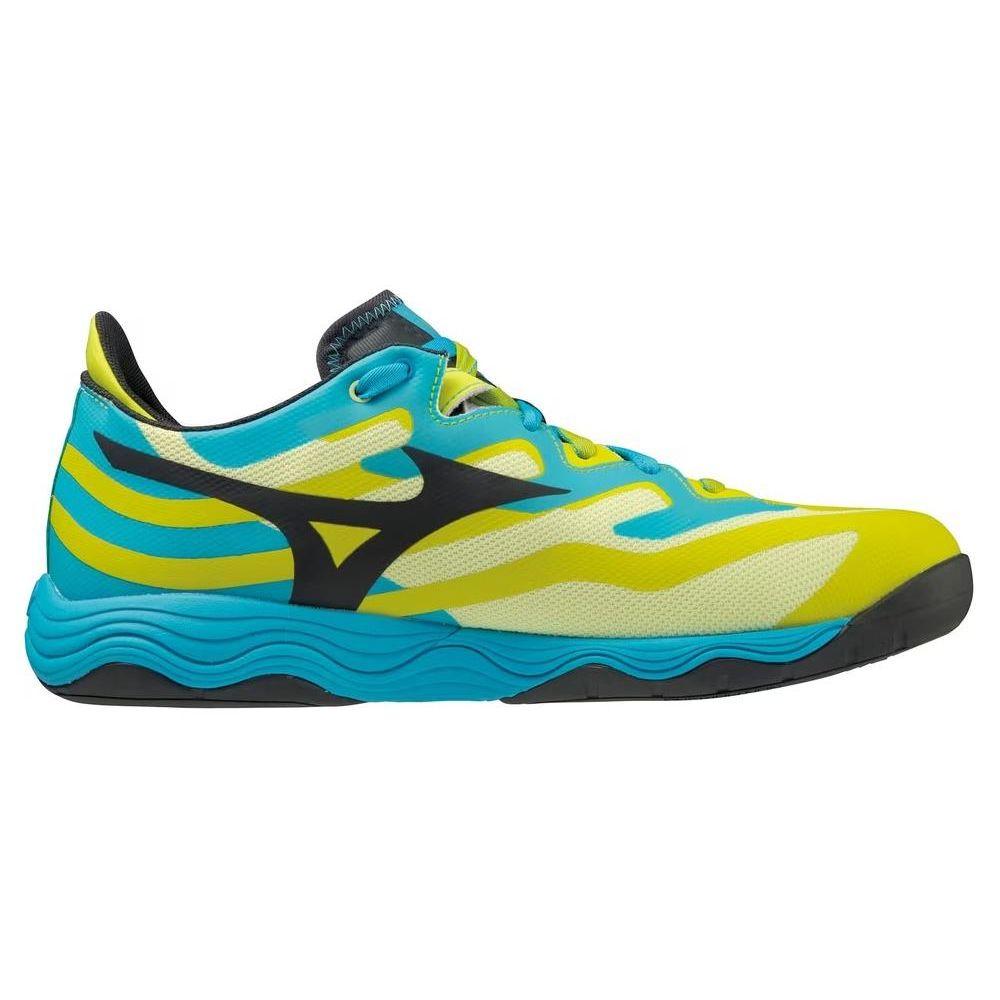 Mizuno Wave Medal Neo Удобные Универсальные Профессиональные Стабильные Низкие Тренировочные Кроссовки Унисекс Желто-Синие 81GA232501