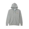 Champion Long Sleeve Cotton USA Fleece Zip Hooded Sweatshirt with Graphic Logo Oxford Men's Print, Gray, C3-A106
