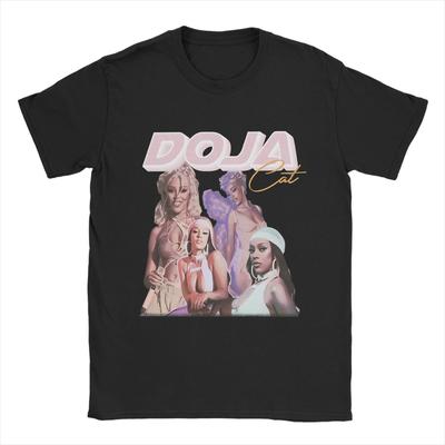 Модная футболка Doja Cats для мужчин с круглым вырезом, хлопковая футболка с коротким рукавом, большие размеры, летняя хлопковая футболка с принтом для мужчин