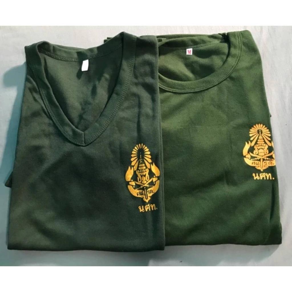 T Shirt Thai Student Military Soldier Thailand Undershirt Padded Shoulder Round O Neck V Neck Print Short Sleeve Quick Dry  Men Women Unisex